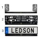 LED bar - Ledson - Blade Split - 20.5" - 52cm - Smoke - curved - Driving