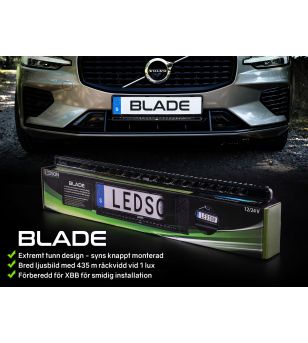 LED Light bar - Ledson - Blade - 20.5" - 52cm - smoke - curved - Driving