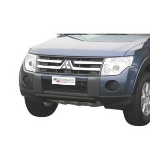 Stoßstangenbügel - Misutonida - Front - Oval - Schwarz matt - Mitsubishi - Pajero - 2007-2015