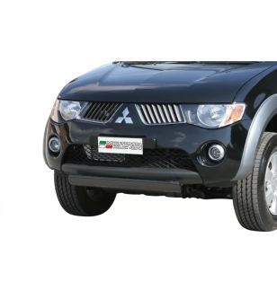 stötfångarbåge - Misutonida - Front - Oval - Svart Matt - Set - Mitsubishi - L200 - 2006-2009