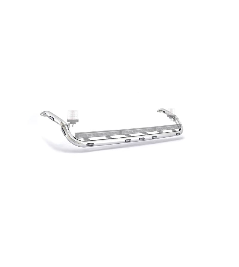 Dachbügel - Bragan - Wide - 6 lampenhalters - Hochglänzender Edelstahl - LED - DAF - XF/XG - 2021+ Dachbügel - Bragan - Wide - 6 lampenhalters - Hochglänzender Edelstahl - LED - DAF - XF/XG - 2021+