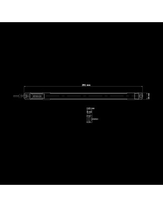 Invändig belysning - Strands - Unity Underglow - 11.1" - 28.1cm - Klar - Röd - 12V-30V -