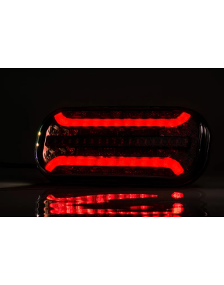 Tail light - Fristom - FT-230 NT PM - 8.4" - 21.4cm - Smoke - LED - Dynamic indicator - Tail - Brake - Ind - Rev - Reflector - 12V-24V