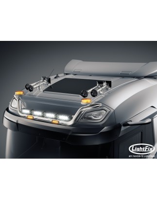 Dachbügel - Lightfix - Sky-light - Vorverkabelt - Hochglänzender Edelstahl - DAF - XD/XF/XG - Sleeper High Cab - 2021+