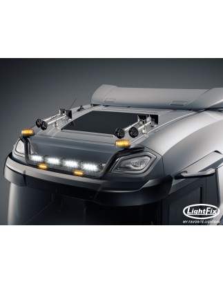 Dachbügel - Lightfix - Sky-light - Vorverkabelt - Hochglänzender Edelstahl - DAF - XD/XF/XG - Sleeper High Cab - 2021+