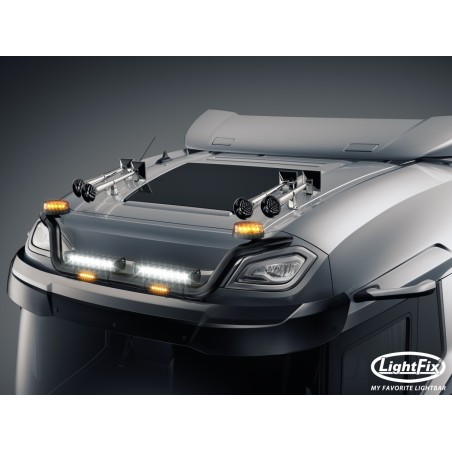 Roof bar - Lightfix - Sky-light Wing - Prewired - Black - DAF - XD/XF/XG - Sleeper High Cab - 2021+