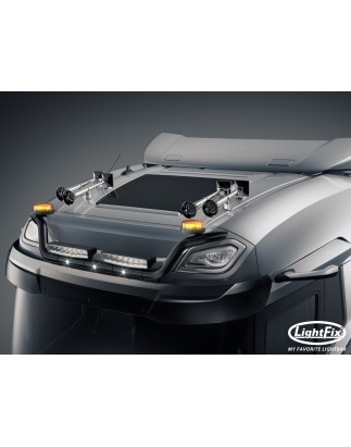 Dachbügel - Lightfix - Sky-light - Vorverkabelt - Hochglänzender Edelstahl - DAF - XD/XF/XG - Sleeper High Cab - 2021+