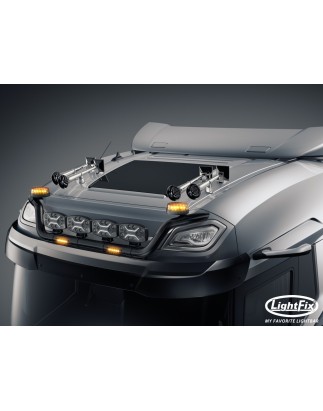 Dachbügel - Lightfix - Sky-light - Vorverkabelt - Hochglänzender Edelstahl - DAF - XD/XF/XG - Sleeper High Cab - 2021+
