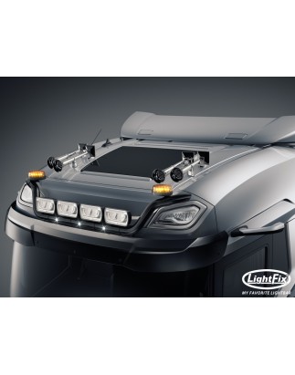 Dachbügel - Lightfix - Sky-light - Vorverkabelt - Hochglänzender Edelstahl - DAF - XD/XF/XG - Sleeper High Cab - 2021+