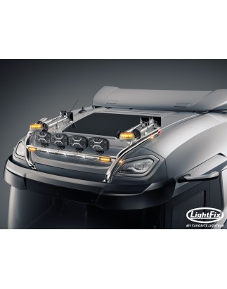 Dachbügel - Lightfix - Sky-light - Vorverkabelt - Hochglänzender Edelstahl - DAF - XD/XF/XG - Sleeper High Cab - 2021+