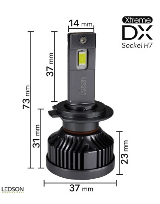 LED-lampa - Ledson - Ersättnings-LED - H7 - Vit - 5000K - 24V - Set