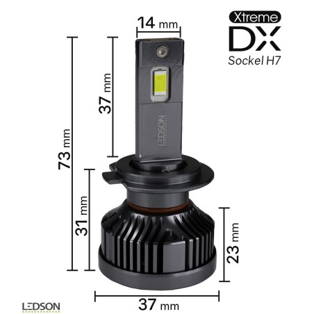 LED lamp - Ledson - Replacement LED - H7 - White - 5000K - 24V - Set