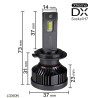 LED lamp - Ledson - Ersatz-LED - H7 - Weiß - 5000K - 24V - Satz