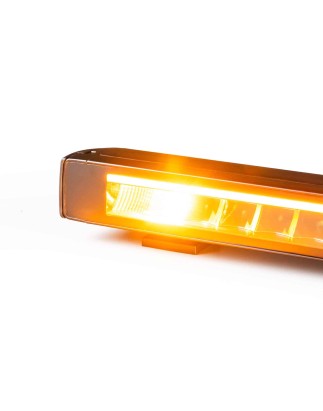 LED Lightbar - Tralert - Stratos 989 - 38.9" - 98.9cm - Xenon Weiß - Positionslicht Weiß/Amber - 1 Blinkmuster - Driving -
