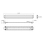 LED-Lichtwarnbalken - Tralert - Circulux - 26 - 65.5" - 166.4cm - Smoke - inkl. Funk-Controller - 18 Blitzmuster - Amber - R65-2 - 12V-24V LED-Lichtwarnbalken - Tralert - Circulux - 26 - 65.5" - 166.4cm - Smoke - inkl. Funk-Controller - 18 Blitzmuster - Amber - R65-2 - 12V-24V
