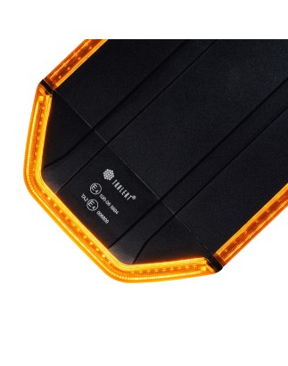 Flitslampbalk - Tralert - Circulux - 20 - 47.5" - 120.7cm - Smoke - incl Draadloze Controller - 18 flitspatronen - Amber - R65-2 - 12V-24V