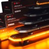 LED Warning lightbar - Tralert - Circulux - 20 - 47.5" - 120.7cm - Smoke - incl Wireless Controller - 18 flash patterns - Amber - R65-2 - 12V-24V
