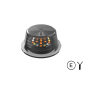 Marker Light - M-Led - Danish Light Dark - 2.8" - 7.2cm - With Turn Signal - Smoke - White/Amber/Red - 12V-30V Marker Light - M-Led - Danish Light Dark - 2.8" - 7.2cm - With Turn Signal - Smoke - White/Amber/Red - 12V-30V
