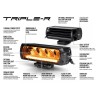 LED Lightbar - Lazer - Triple-R 850 - 12.7" - 32.2cm - Positionslicht Weiß/Amber - 2 Blitzmuster - Driving