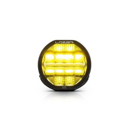 Verstraler - Lazer - Sentinel 7 - Elite - 7" - 17.8cm - Geel - Positielicht Wit/Amber - Driving