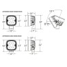 Tail light - Lazer - Utility 25 - Chase - 3.1" - 7.9cm - Clear - Tail - 12V-30V