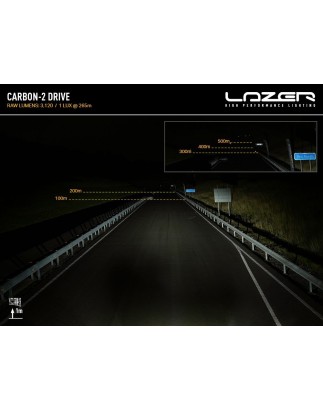 LED Light bar - Lazer - Carbon 2 - Front mount - 4.6" - 11.6cm - Gen3 - Driving