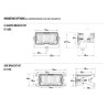 LED-ramp - Lazer - Carbon 2 - 4.6" - 11.6cm - Gult halvljus - Vit/Gul - Spot