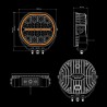 Verstraler - Strands - Big Energy 2.0 - 8.5" - 21.6cm - Positielicht Wit/Amber - Driving