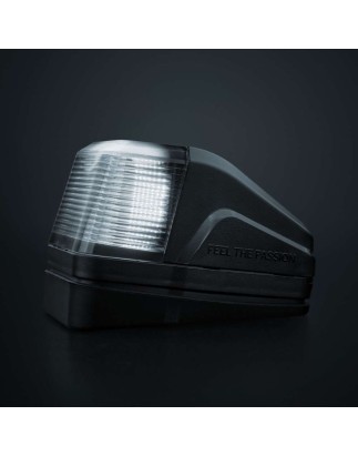 Cab roof lights - Strands - IZE LED - 2.4" - 6cm - Volvo-Style - Smoke - White/Amber - 1 flash pattern - 12V-30V