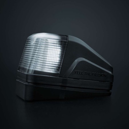Cab roof lights - Strands - IZE LED - 2.4" - 6cm - Volvo-Style - Smoke - White/Amber - 1 flash pattern - 12V-30V
