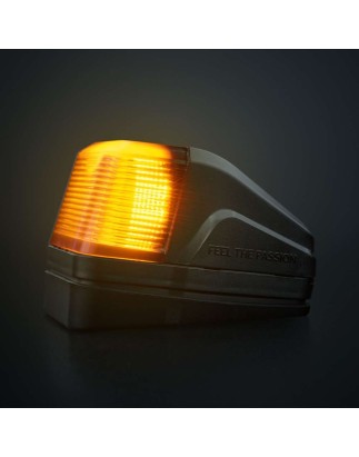 Dachlamp - Strands - IZE LED - 2.4" - 6cm - Volvo-Style - Smoke - Weiß/Amber - 1 Blinkmuster - 12V-30V