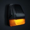 Cab roof lights - Strands - IZE LED - 2.4" - 6cm - Volvo-Style - Smoke - White/Amber - 1 flash pattern - 12V-30V