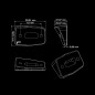 Toplamp - Strands - IZE LED - Rubberen bevestigingsset - 2.3" - 5.9cm - Volvo-Style - Set van 2 Toplamp - Strands - IZE LED - Rubberen bevestigingsset - 2.3" - 5.9cm - Volvo-Style - Set van 2