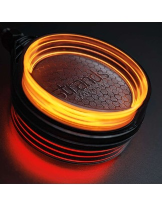 Spansk lampa - Strands - FOR9T - 4.3" - 10.9cm - Smoke - Vit/Bärnsten/Röd - 12V-36V -