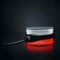 Spansk lampa - Strands - FOR9T - 4.3" - 10.9cm - Smoke - Vit/Bärnsten/Röd - 12V-36V - Spansk lampa - Strands - FOR9T - 4.3" - 10.9cm - Smoke - Vit/Bärnsten/Röd - 12V-36V -