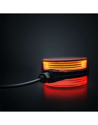 Spanish Light - Strands - FOR9T - 4.3" - 10.9cm - Smoke - White/Amber/Red - 12V-36V