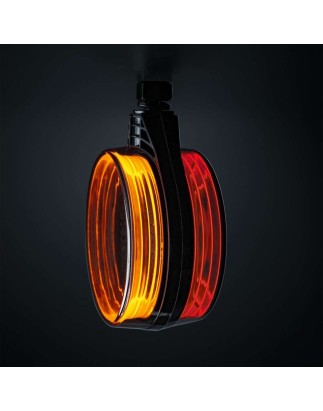 Spanish Light - Strands - FOR9T - 4.3" - 10.9cm - Smoke - White/Amber/Red - 12V-36V