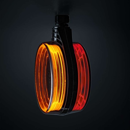 Spaanse Lamp - Strands - FOR9T - 4.3" - 10.9cm - Smoke - Wit/Amber/Rood - 12V-36V
