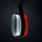 Spansk lampa - Strands - FOR9T - 4.3" - 10.9cm - Smoke - Vit/Bärnsten/Röd - 12V-36V - Spansk lampa - Strands - FOR9T - 4.3" - 10.9cm - Smoke - Vit/Bärnsten/Röd - 12V-36V -