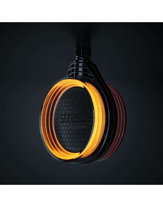 Spanish Light - Strands - FOR9T - 4.3" - 10.9cm - Smoke - White/Amber/Red - 12V-36V