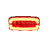 Marker Light - Horpol - HOR 116 - Neon - 4.4" - 11.1cm - Red - 12V-24V