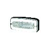 Marker Light - Horpol - HOR 116 - Neon - 4.4" - 11.1cm - Clear - Xenon white - 12V-24V