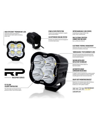 LED bar - Lazer - RP - 4.3" - 10.8cm - Geel - Spot