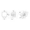 LED-ramp - Lazer - RP - 4.3" - 10.8cm - Gul - Spot