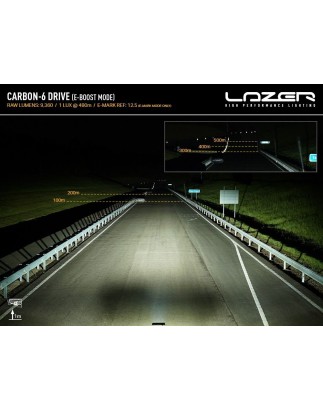 LED Lightbar - Lazer - Carbon 6 - 12.4" - 31.5cm - Gen3 - Weiß/Gelb - Driving