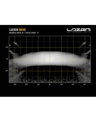 LED-ramp - Lazer - Carbon 6 - 12.4" - 31.5cm - Gen3 - Vit/Gul - Driving