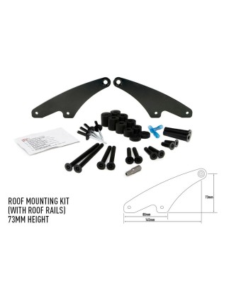 Mounting - Lazer - Car with roofrails - Black - Set