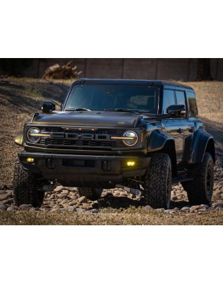 Belysningspaket - Lazer - Carbon 2 - Gult halvljus - Set - Ford - Bronco - Modulär stötfångare med originaldimstrålkastare - 2022+