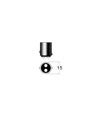 LED-lampa - Ledson - 24-Led - BAY15d - Vit - 24V