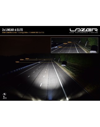 Kylargrill Kit - Lazer - Linear 6 - Set - Land Rover - Defender - 2020+
